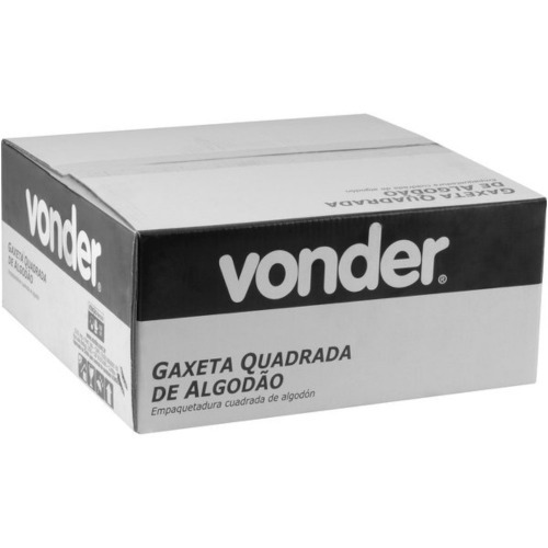 Gaxeta de algodão quadrada ensebada 5/16 Gaxeta de algodão quadrada ensebada 5/16