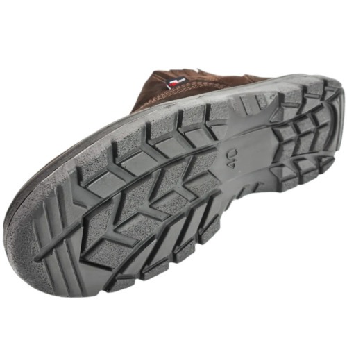 Botina bidensidade couro Nobuck com elástico biqueira pvc - TP096 Botina bidensidade couro Nobuck com elástico biqueira pvc - TP096