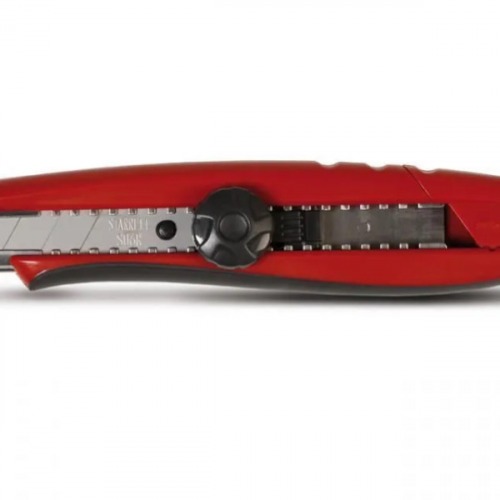 Estilete estreito 9 mm emborrachado trava giratória - EXACT Estilete estreito 9 mm emborrachado trava giratória - EXACT