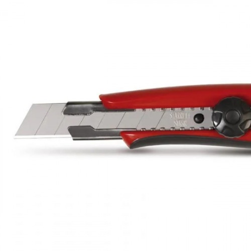 Estilete estreito 9 mm emborrachado trava giratória - EXACT Estilete estreito 9 mm emborrachado trava giratória - EXACT