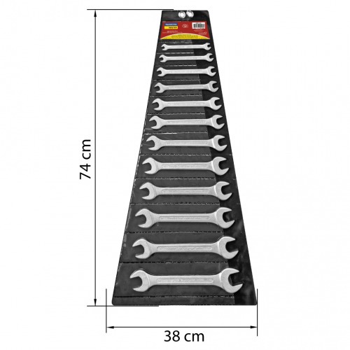 Jogo de chave combinada de 6 a 22 mm em aço especial com 12 peças Jogo de chave combinada de 6 a 22 mm em aço especial com 12 peças