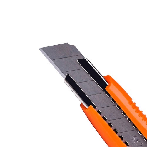 Estilete largo 18 mm emborrachado trava deslizante - EP18L Estilete largo 18 mm emborrachado trava deslizante - EP18L