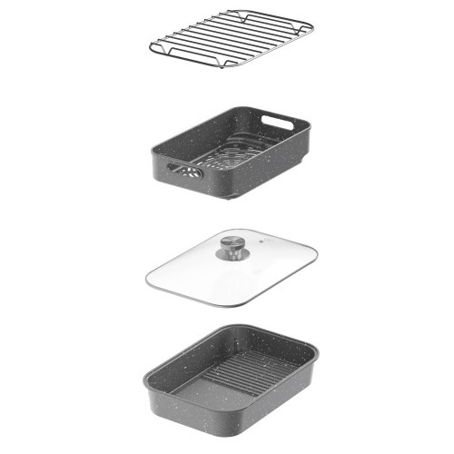 Fritadeira elétrica sem óleo air fryer digital 10L 1800w com visor clear - BARBECUE 110V Fritadeira elétrica sem óleo air fryer digital 10L 1800w com visor clear - BARBECUE 110V