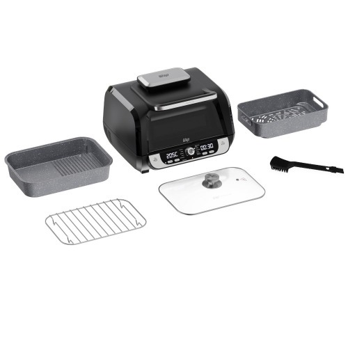 Fritadeira elétrica sem óleo air fryer digital 10L 1800w com visor clear - BARBECUE 110V Fritadeira elétrica sem óleo air fryer digital 10L 1800w com visor clear - BARBECUE 110V