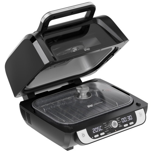 Fritadeira elétrica sem óleo air fryer digital 10L 1800w com visor clear - BARBECUE 110V Fritadeira elétrica sem óleo air fryer digital 10L 1800w com visor clear - BARBECUE 110V