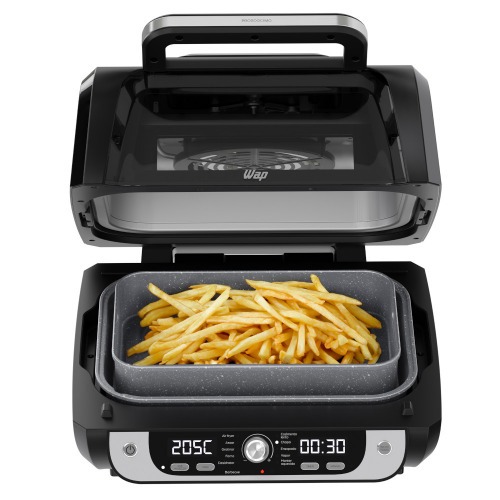 Fritadeira elétrica sem óleo air fryer digital 10L 1800w com visor clear - BARBECUE 110V Fritadeira elétrica sem óleo air fryer digital 10L 1800w com visor clear - BARBECUE 110V