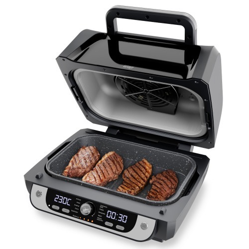 Fritadeira elétrica sem óleo air fryer digital 10L 1800w com visor clear - BARBECUE 110V Fritadeira elétrica sem óleo air fryer digital 10L 1800w com visor clear - BARBECUE 110V