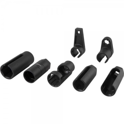 Jogo de soquetes para sensor sonda lambda com 7 peças Jogo de soquetes para sensor sonda lambda com 7 peças