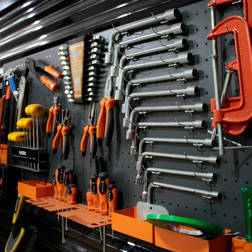 Painel para ferramentas metálico 970 X 940 mm Painel para ferramentas metálico 970 X 940 mm