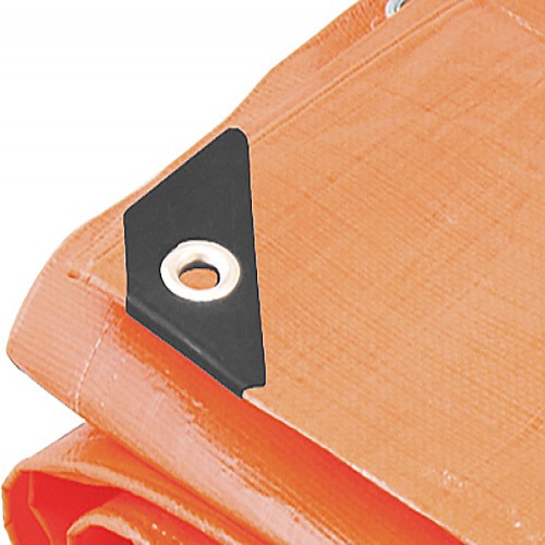 Lona reforçada de polietileno laranja 2 m x 2 m Lona reforçada de polietileno laranja 2 m x 2 m