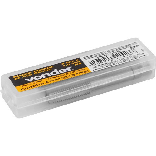 Jogo de macho manual de aço rápido MB 8 x 1 mm DIN352 Jogo de macho manual de aço rápido MB 8 x 1 mm DIN352