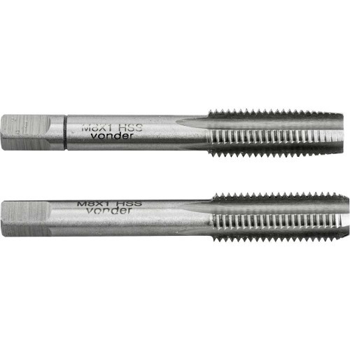 Jogo de macho manual de aço rápido MB 8 x 1 mm DIN352 Jogo de macho manual de aço rápido MB 8 x 1 mm DIN352