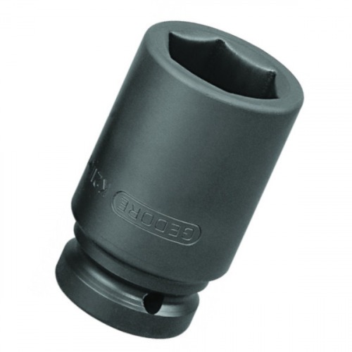 Soquete sextavado longo de impacto 33 mm com encaixe de 1 Soquete sextavado longo de impacto 33 mm com encaixe de 1