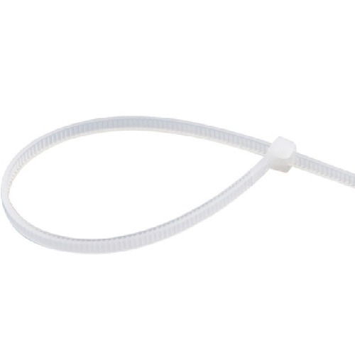 Abraçadeira de nylon branca 2,5 x 100 mm com 100 peças Abraçadeira de nylon branca 2,5 x 100 mm com 100 peças