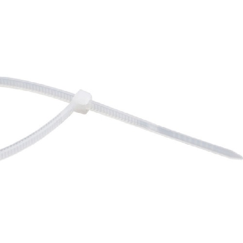 Abraçadeira de nylon branca 2,5 x 100 mm com 100 peças Abraçadeira de nylon branca 2,5 x 100 mm com 100 peças