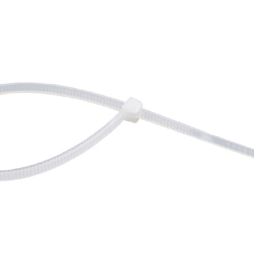 Abraçadeira de nylon branca 2,5 x 100 mm com 100 peças Abraçadeira de nylon branca 2,5 x 100 mm com 100 peças