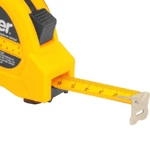 Trena com fita de aço 25 mm x 5 m com trava Trena com fita de aço 25 mm x 5 m com trava