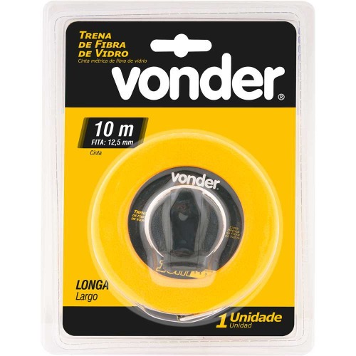 Trena de fibra de vidro 10 m com caixa fechada Trena de fibra de vidro 10 m com caixa fechada