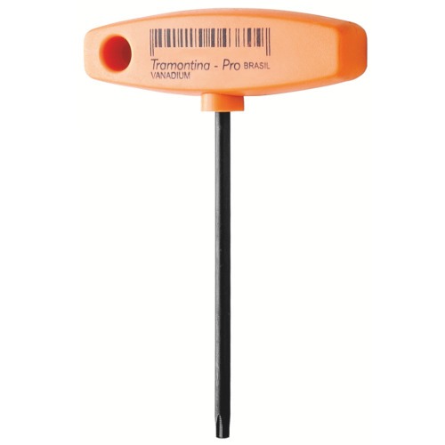 Chave hexalobular T10 x 100 mm cabo T aço cromo vanádio Chave hexalobular T10 x 100 mm cabo T aço cromo vanádio