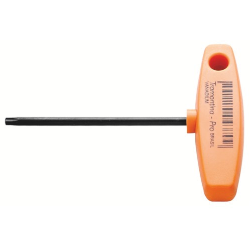 Chave hexalobular T30 x 100 mm cabo T aço cromo vanádio Chave hexalobular T30 x 100 mm cabo T aço cromo vanádio