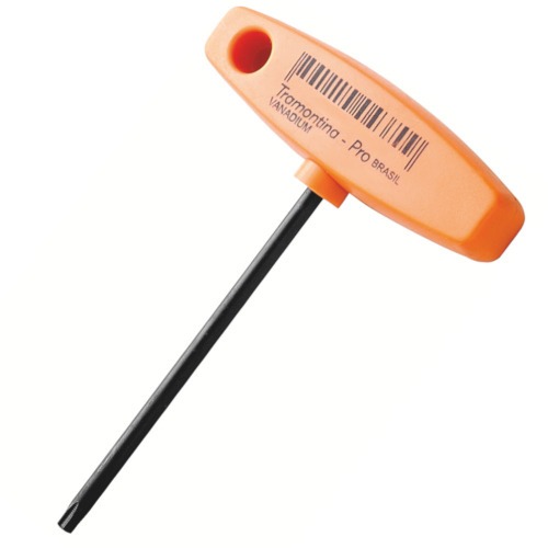 Chave hexalobular T30 x 100 mm cabo T aço cromo vanádio Chave hexalobular T30 x 100 mm cabo T aço cromo vanádio