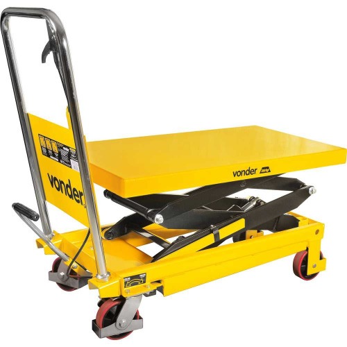 Mesa hidráulica pantográfica capacidade 350 Kg com roda de PU - MPP 352 Mesa hidráulica pantográfica capacidade 350 Kg com roda de PU - MPP 352