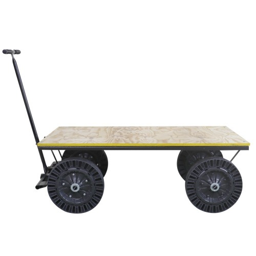 Carro plataforma tampo em madeira capacidade 300 kg - MP-300 Carro plataforma tampo em madeira capacidade 300 kg - MP-300