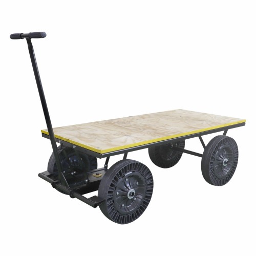 Carro plataforma tampo em madeira capacidade 300 kg - MP-300 Carro plataforma tampo em madeira capacidade 300 kg - MP-300