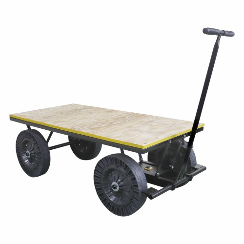 Carro plataforma tampo em madeira capacidade 300 kg - MP-300 Carro plataforma tampo em madeira capacidade 300 kg - MP-300