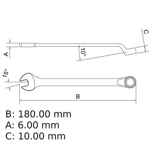 Chave combinada 1/2 Chave combinada 1/2