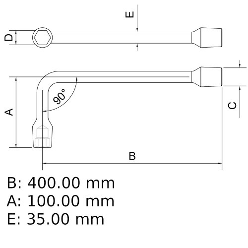 Chave biela 1/2 Chave biela 1/2