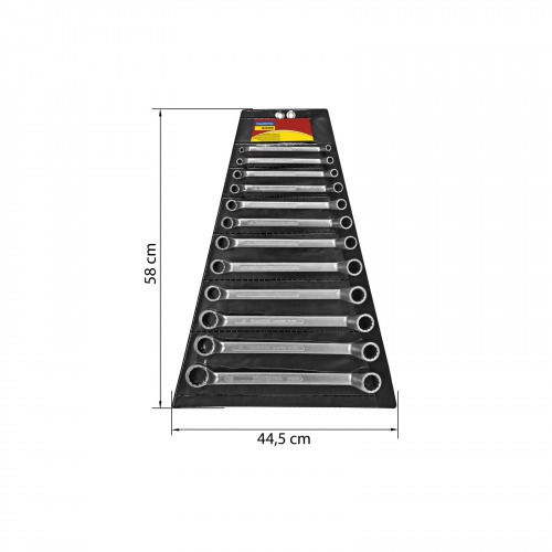 Jogo de chave estrela 6 a 32 mm aço cromo vanádio com 12 peças - 42021/212 Jogo de chave estrela 6 a 32 mm aço cromo vanádio com 12 peças - 42021/212