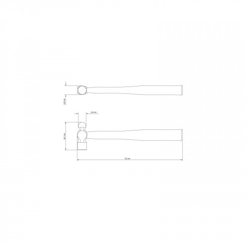 Martelo de bola 300 gramas - 40410/012 Martelo de bola 300 gramas - 40410/012