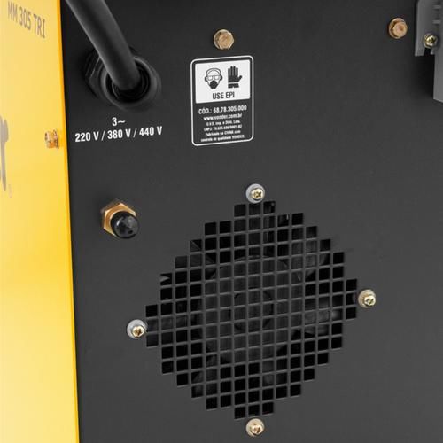 Máquina de solda MIG/MAG 300 Amperes trifásica - MM305 220V Máquina de solda MIG/MAG 300 Amperes trifásica - MM305 220V