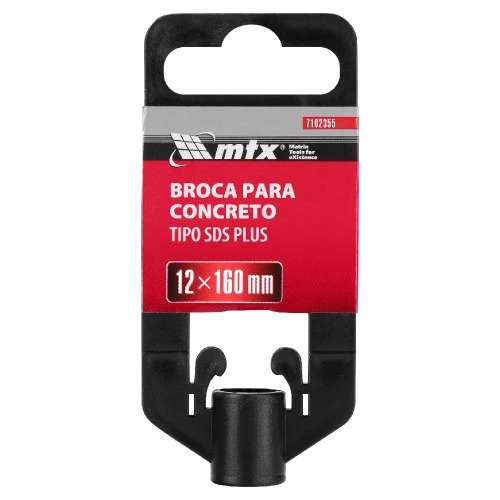 Broca de wídea para concreto 12 x 160 mm SDS Plus - 7102355 Broca de wídea para concreto 12 x 160 mm SDS Plus - 7102355