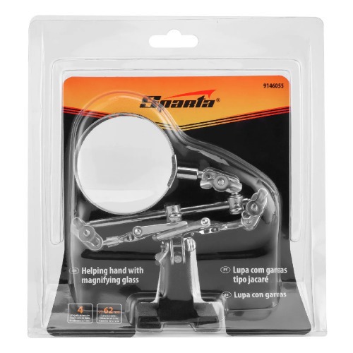 Lupa com garras e suporte para ferro de solda - 9146055 Lupa com garras e suporte para ferro de solda - 9146055