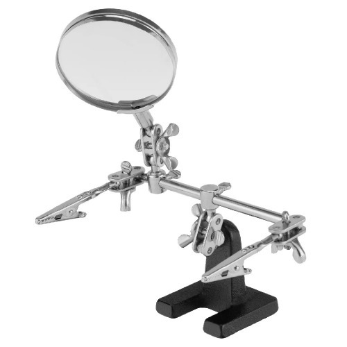 Lupa com garras e suporte para ferro de solda - 9146055 Lupa com garras e suporte para ferro de solda - 9146055