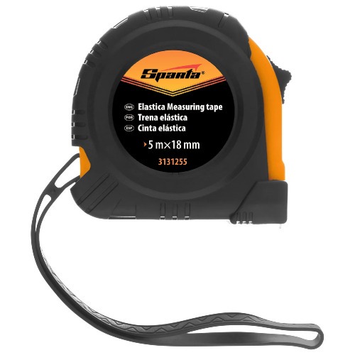 Trena emborrachada com fita de aço 18 mm x 5 m com trava - 3131255 Trena emborrachada com fita de aço 18 mm x 5 m com trava - 3131255