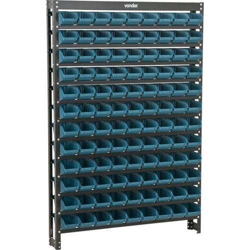 Estante metálica com 108 gavetas n°3 Estante metálica com 108 gavetas n°3