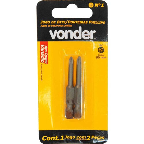 Bits phillips encaixe 1/4 Bits phillips encaixe 1/4