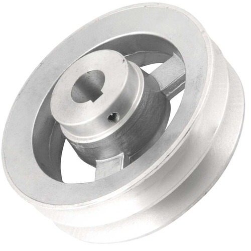 Polia de alumínio 2 canais perfil B 150 mm com furo de 24 mm - 6677324150 Polia de alumínio 2 canais perfil B 150 mm com furo de 24 mm - 6677324150