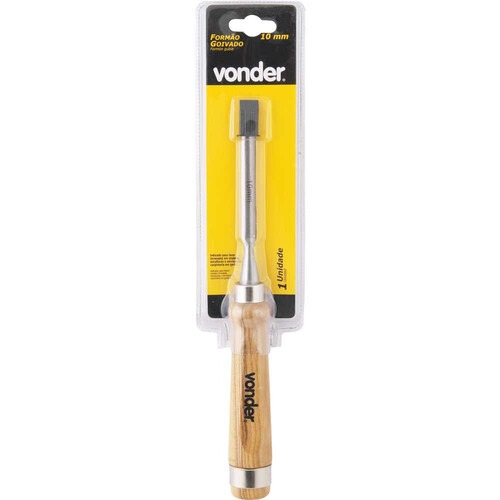 Formão goivado 10 mm com cabo de madeira - 3552010000 Formão goivado 10 mm com cabo de madeira - 3552010000