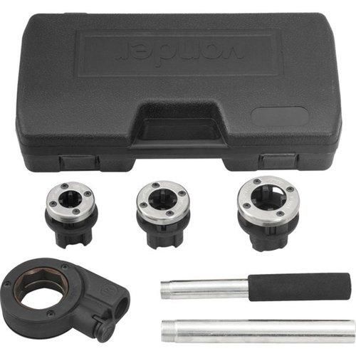 Jogo de tarraxa manual para canos de 1/2 a 1 Jogo de tarraxa manual para canos de 1/2 a 1