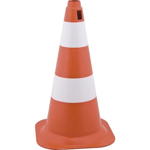 Cone de sinalização com 75 cm com 2 faixas Cone de sinalização com 75 cm com 2 faixas