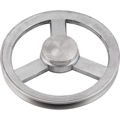 Polia de alumínio 1 canal A sem furo - 110 mm Polia de alumínio 1 canal A sem furo - 110 mm