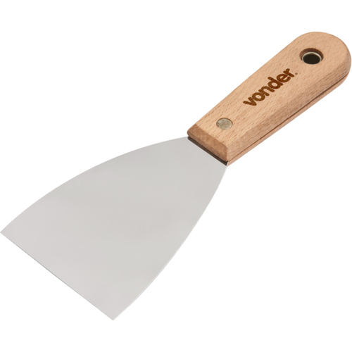 Espátula aço inox lisa 3.1/8 Espátula aço inox lisa 3.1/8