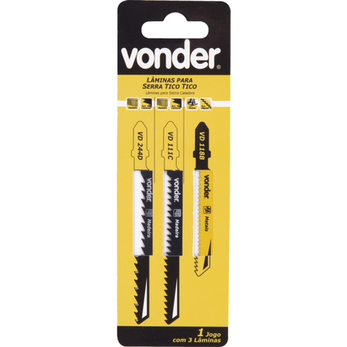 Lâmina serra tico-tico 50/75 mm para madeira e metal Lâmina serra tico-tico 50/75 mm para madeira e metal