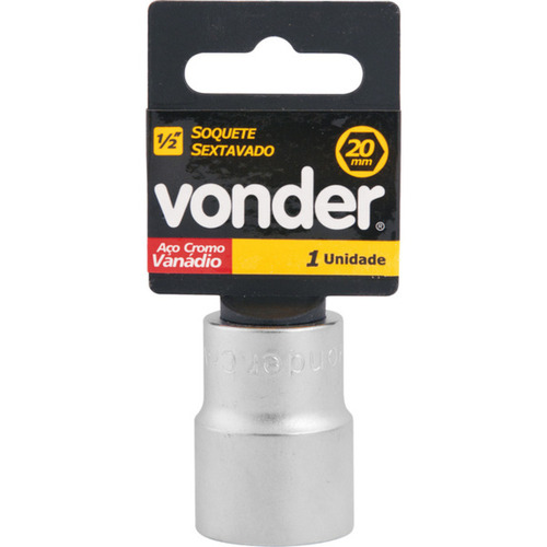 Soquete sextavado 20 mm encaixe 1/2 Soquete sextavado 20 mm encaixe 1/2