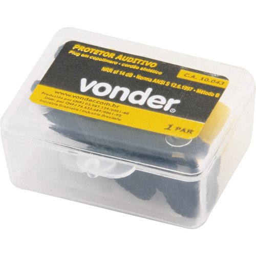 Protetor auditivo de copolímero tipo plug Protetor auditivo de copolímero tipo plug