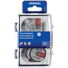 Kit de acessórios para micro retífica para cortar 11 peças - EZ728 Kit de acessórios para micro retífica para cortar 11 peças - EZ728